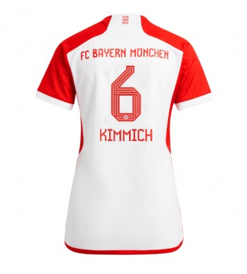 Lacne Ženy Futbalové dres Bayern Munich Joshua Kimmich #6 2023-24 Krátky Rukáv - Domáci